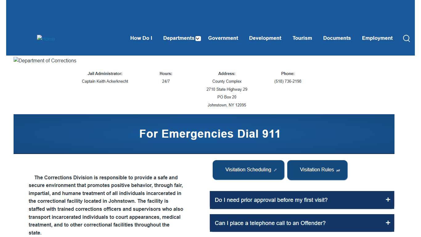 Department of Corrections FULTON COUNTY